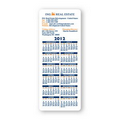 Rectangle Shape Custom Printed Calendar Sheets (3 1/2" X 8 1/2")